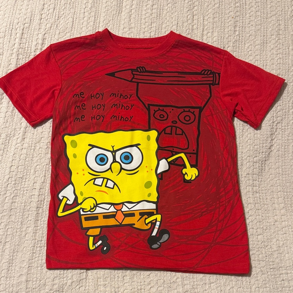 SpongeBob SquarePants Red Graphic Tee for Kids